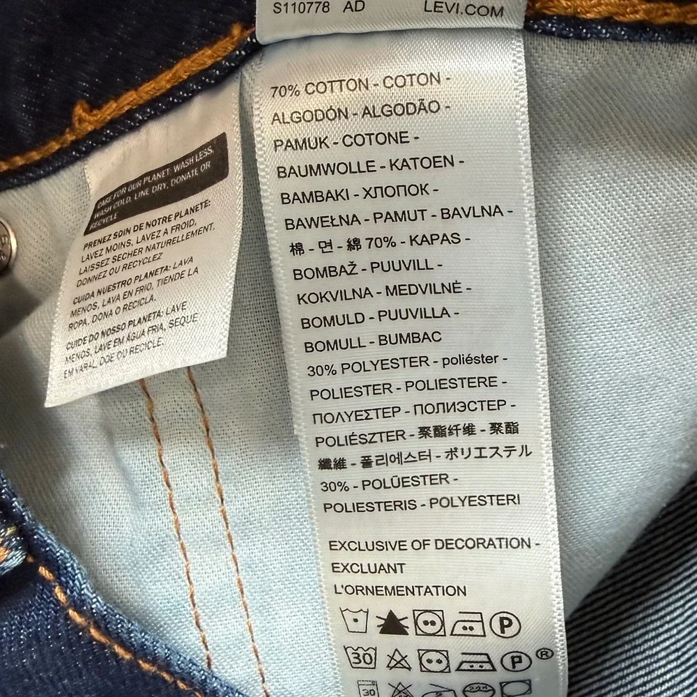 NEW Levi's 505 Mens 34x30 (Actual 32x29) Regular Fit Straight Leg Jeans *Read